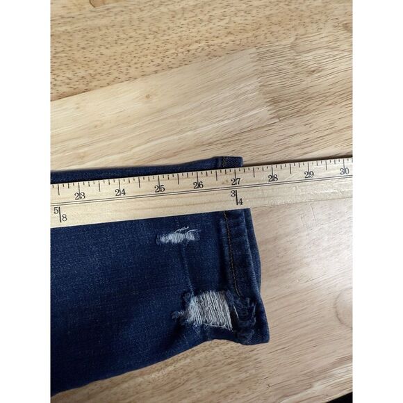 Judy Blue Skinny Fit Jeans Woman's 11/30 Distressed Denim Patched Ankle Blue - Picture 11 of 11